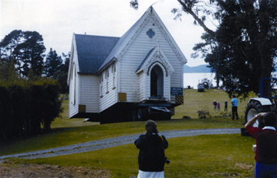 Matakana Church on the move, 1992