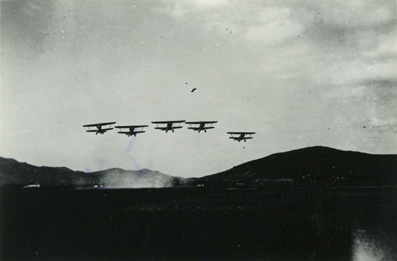 Sea Planes Taking Off