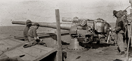 4.7 Inch Naval Gun on SS Corinthic, 1917