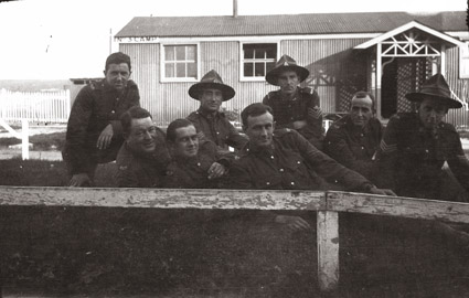 NZ Soldiers at Military Camp, England, 1917