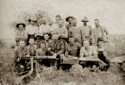 NZ Mounted Rifles Section, Amman, 1918