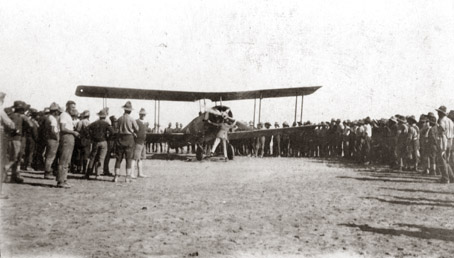 Starting Monoplane at Chevalier Island, Egypt, c.1918