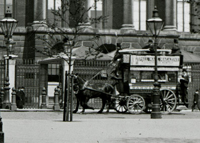Horse Drawn Omnibus outside Apsley House, London 1892