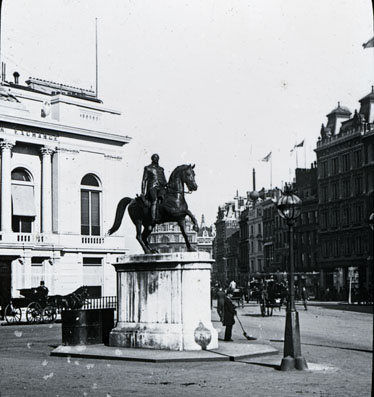 Statue to George III, Cockspur Street, London 1892