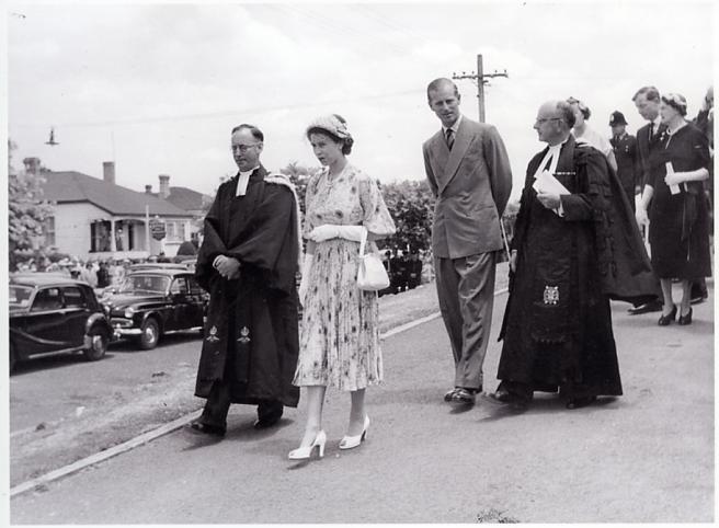 The Queen leaving St John's Rotorua