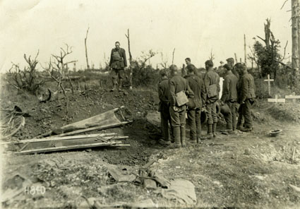 Military Funeral, Gommecourt, France, 1918
