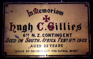 In Memorium Hugh C Gillies