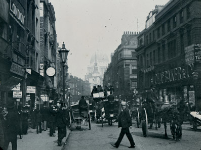 Fleet Street & St paul's, London 1892