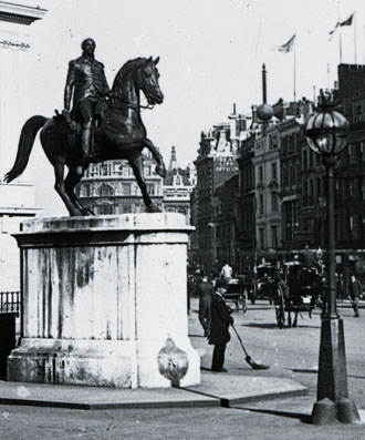 Statue to George III, Cockspur Street, London 1892