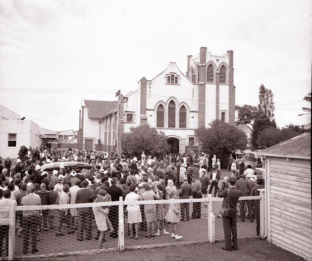 Outside St Andrew's Gisborne